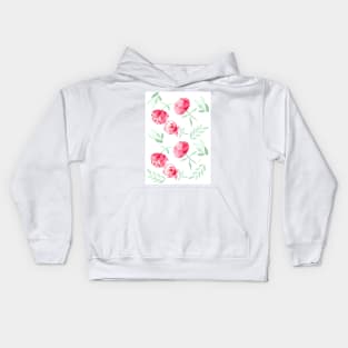 Watercolour Romantic Roses Kids Hoodie